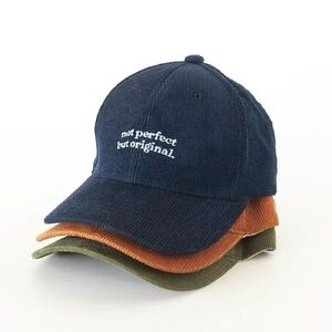 Corduroy Navy Baseball Cap - Not Perfect But Original